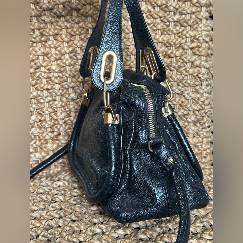 Chloe Paraty Black‎ Leather Handbag - Picture 4 of 10